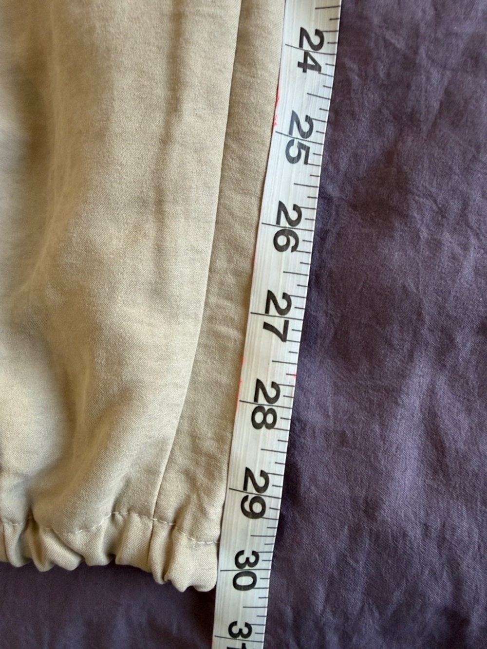MUSERA Sand High Rise Wide-Leg Tie Hem Balloon Trousers SZ L - Picture 14 of 14